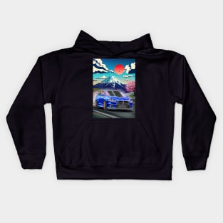 Mitsubishi Evolution 10 (2007) Japanese Art Style Kids Hoodie